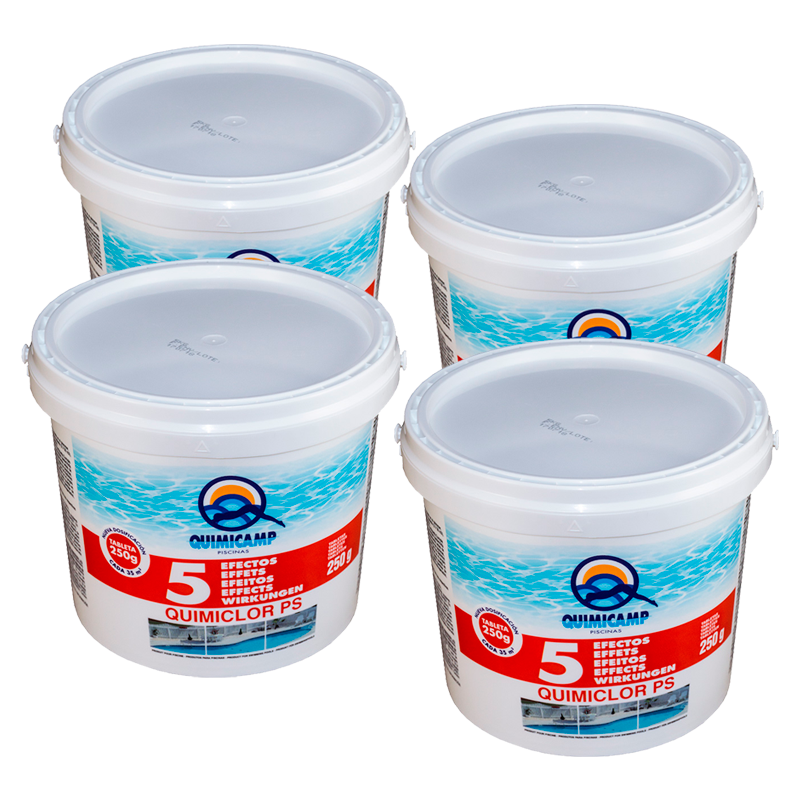 Pack De Cloro Quimiclor 5 Kg X4 [4 Unidades]