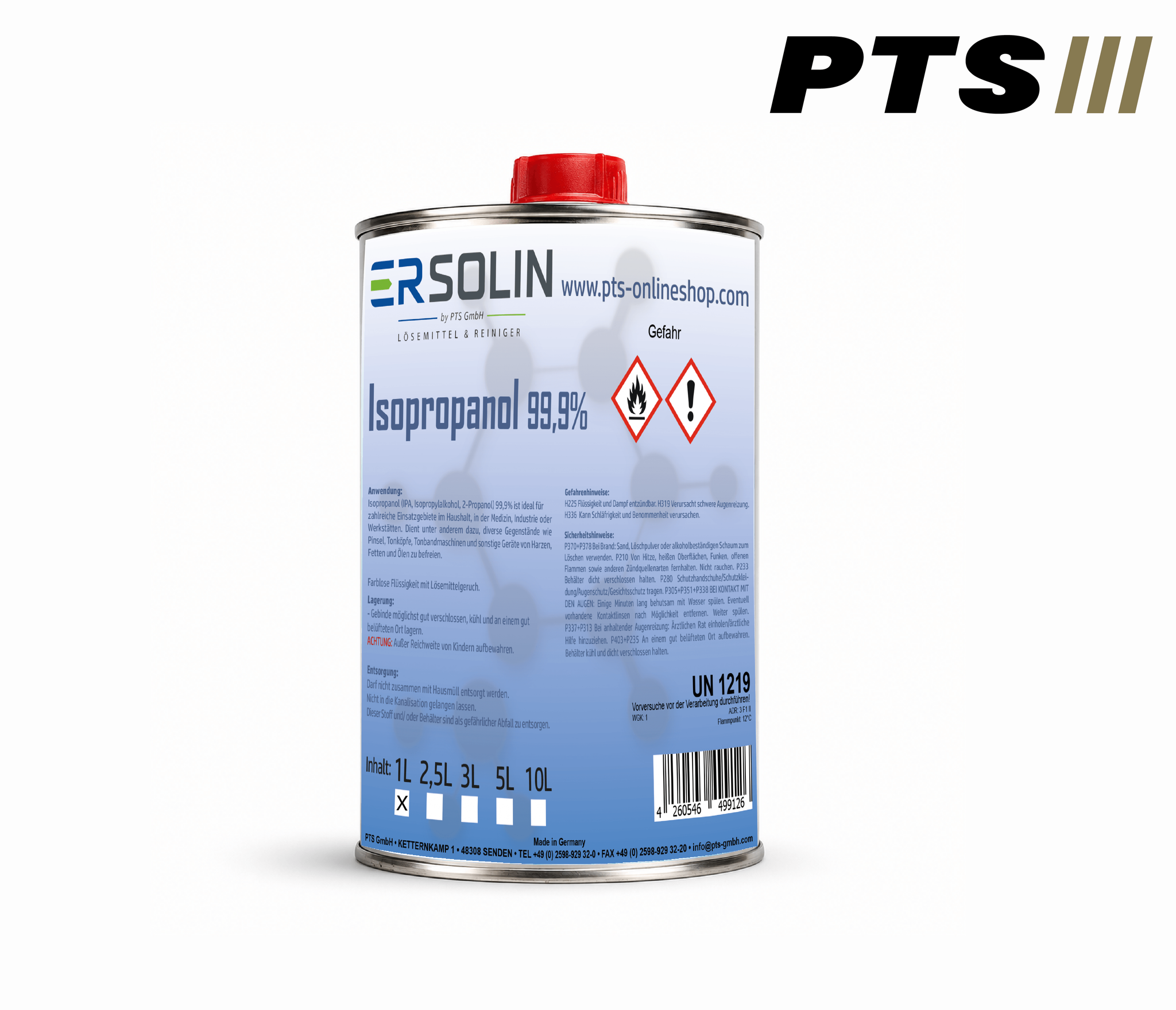 Isopropanol 99,9% 1l Dose Ipa Sehr Ergiebig Entfetter Reiniger