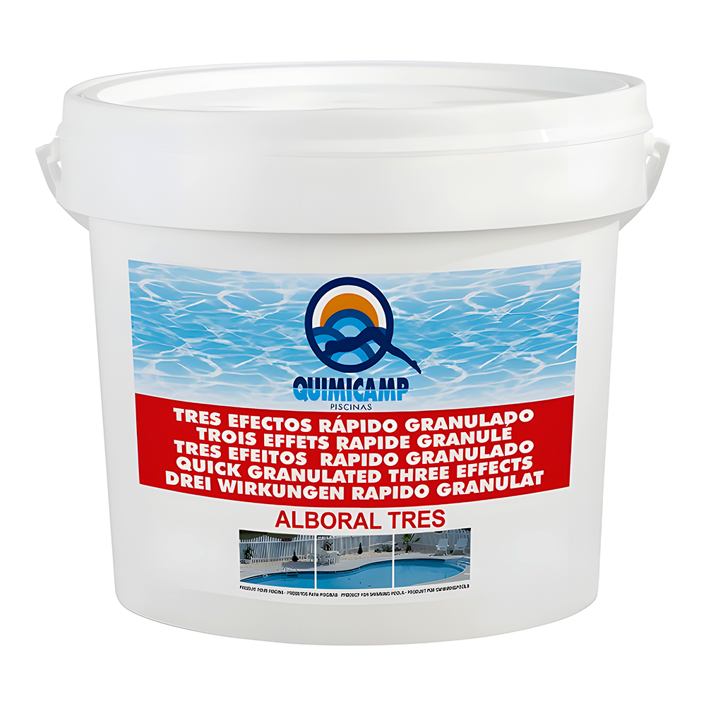 Alboral 3 Efectos Rápido Granulado 5 Kg – Cloro + Algicida + Floculante (quimicamp)