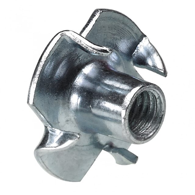 Stahl-Einschlagmutter mit Gewinde, M5, Ø8 / 18 mm, Stahl, verzinkt