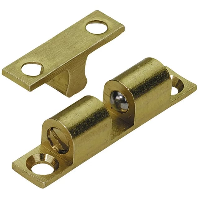 Kugelschnäpper 43 mm, Messing, matt