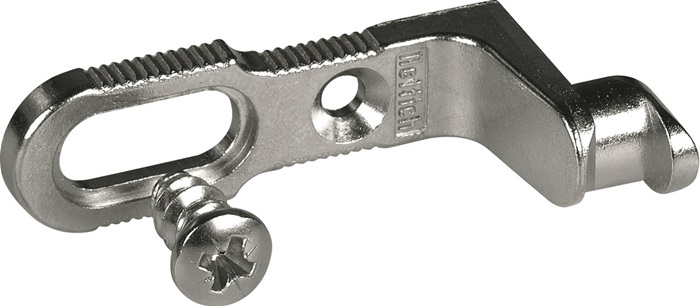 Rückwandverbinder, Zinkdruckguss, vernickelt