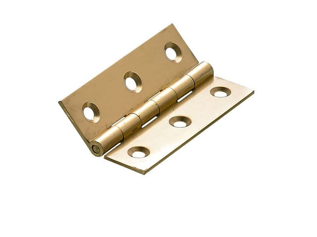Schmales Scharnier, 64 x 40 x 1,6 mm, Messing, matt