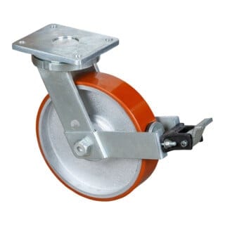 Lenkrolle 300/75mm RR120.B15 Pl.,Poly.Guss,KL,FestRR120.C10.301