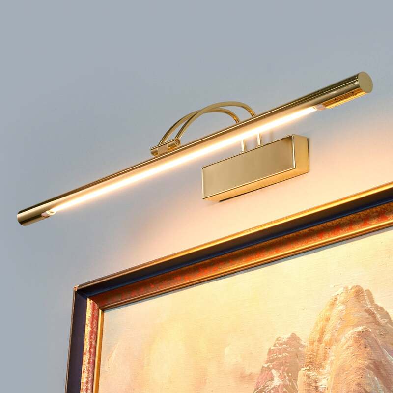 [gebraucht] B-ware Searchlight Led-bilderleuchte Piktura Messing Poliert Wandleuchte Lampe 68cm
