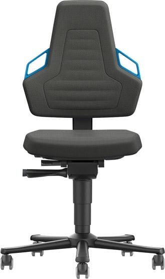 Stuhl Nexxit 2 Rollen K-Leder Griff blau