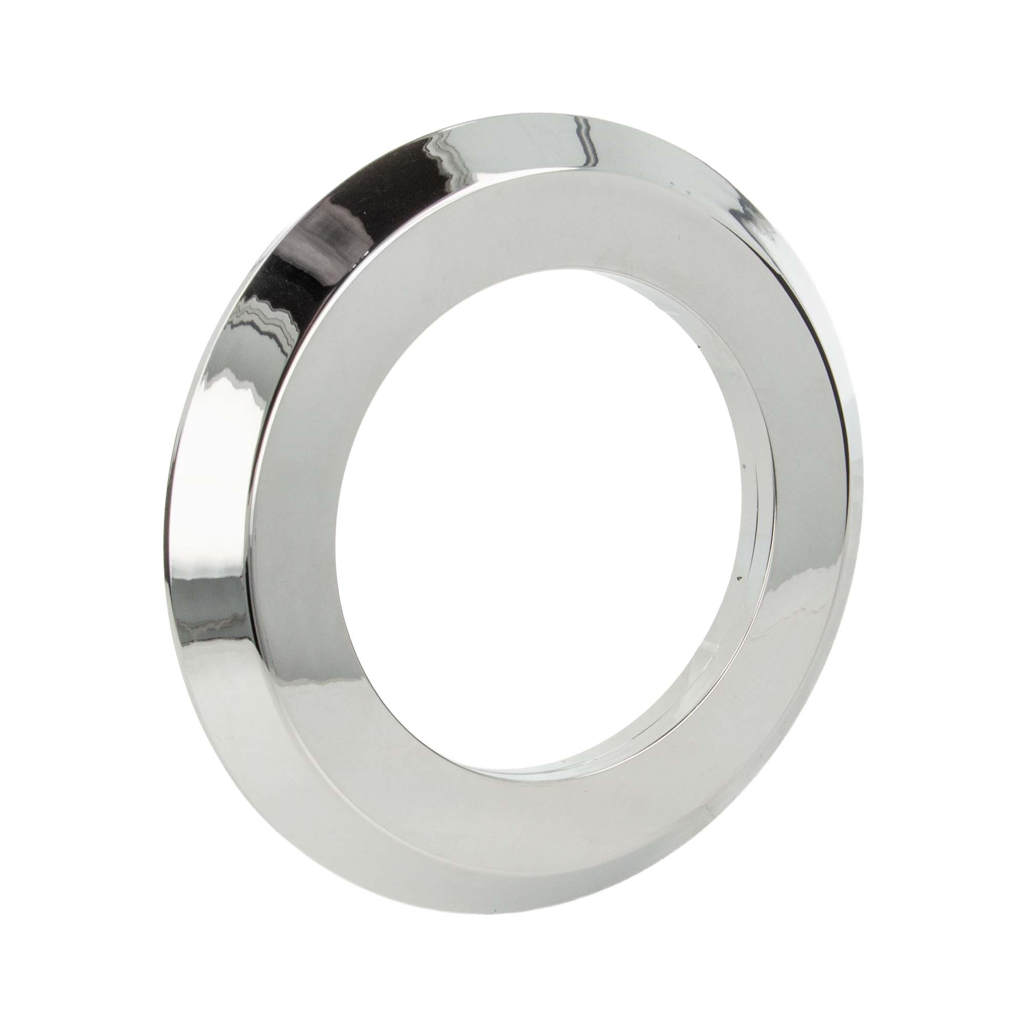 Tecuro Deckrosette Ø 125 / Ø 78 Mm, 1-teilig, Zu Allmess Up-wasserzähler Koax 2", Kunststoff Verchromt