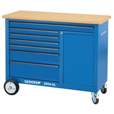 Rollwerkbank XL mit Fach und 6 Schubladen GEDORE