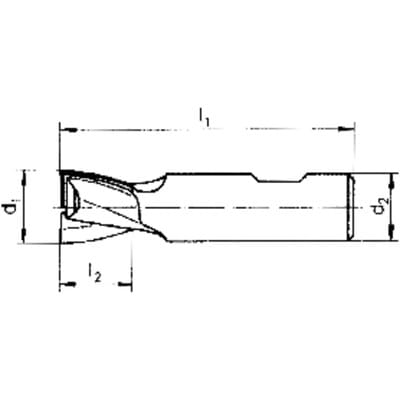 Schaftfräser SL DIN6527 VHM FIRE Z2 Schaft HB 16mm GÜHRING