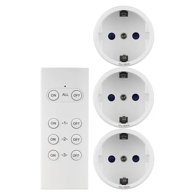 Funkschalt-Set Mini 3+1 weiß