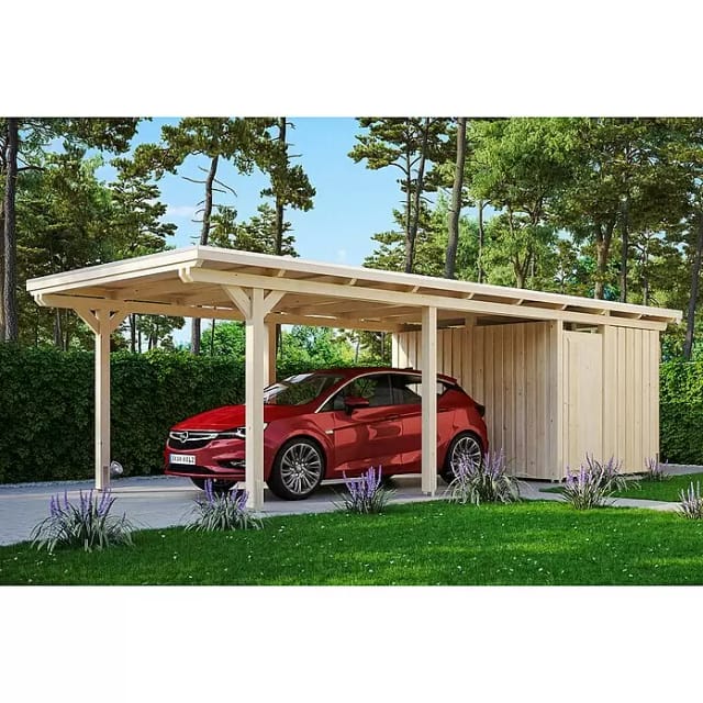 Carport Emsland m. Abstellraum