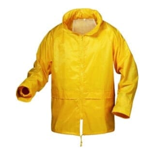 Regenjacke Nylon/Vinyl, Gr. L, gelb