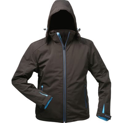 Jacke,Softshell m. KapuzeGr. M, schwarz