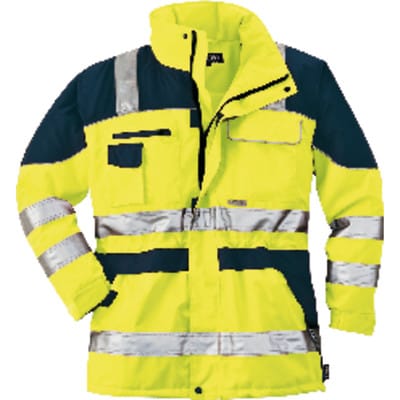 Warnparka, Gr. M, orange/blau