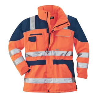 Warnparka, Gr. XXL, orange/blau