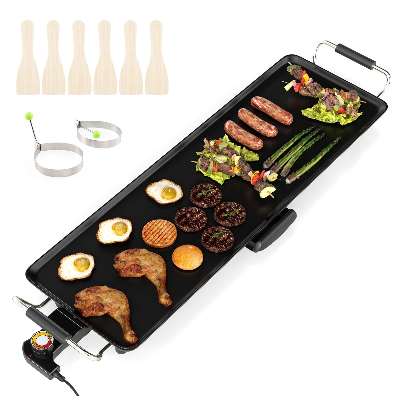 Elektrische Teppanyaki-grillplatte, 70 Cm, Antihaftbeschichtung