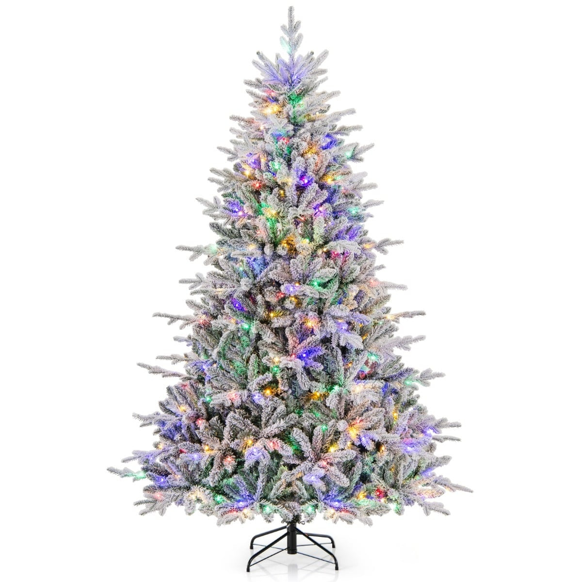 218 Cm Hoher Künstlicher Weihnachtsbaum Mit 350 Led-lichtern
