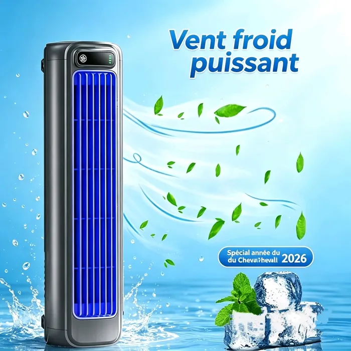 Turmventilator Mit 3 Geschwindigkeitsstufen, Ohne Rotorblätter, 4-stunden-timer, Leise, Tragbar, Usb-ladefunktion