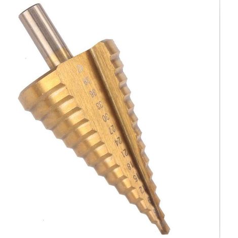 Hss-stufenkegelbohrer, 4–42 Mm, 14 Größen, Hochgeschwindigkeitsstahl-lochschneidwerkzeug Mit Rundem Schaft