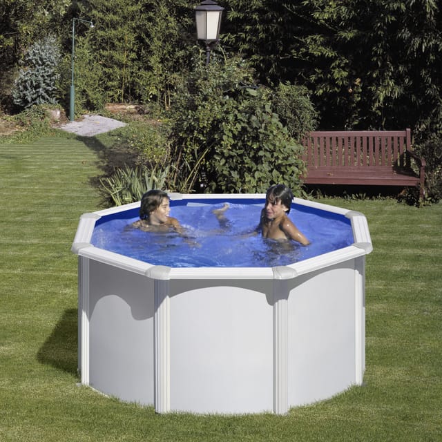Stahlwandpool FIDJI, weiß