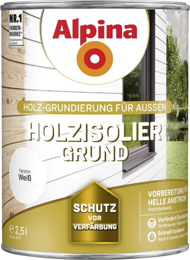 Holzisolier-Grund Weiß