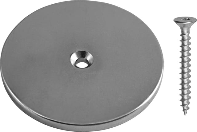 Neodym Magnet mit Rundloch und Schraube