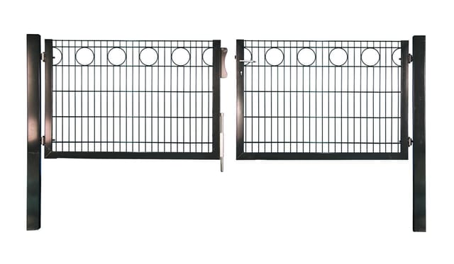 RONDO Doppeltor RAL 7016 anthrazit inkl. Pfosten