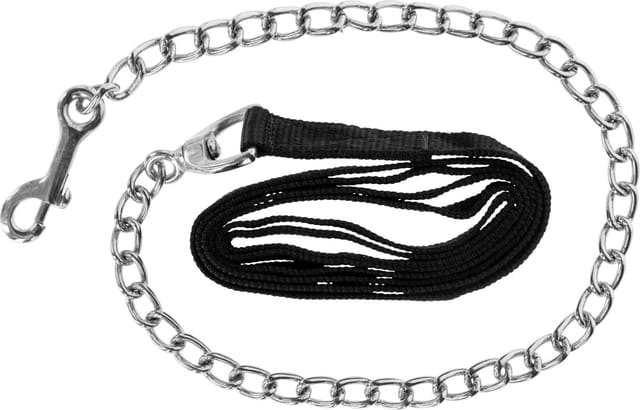 Führleine mit Kette, schwarz