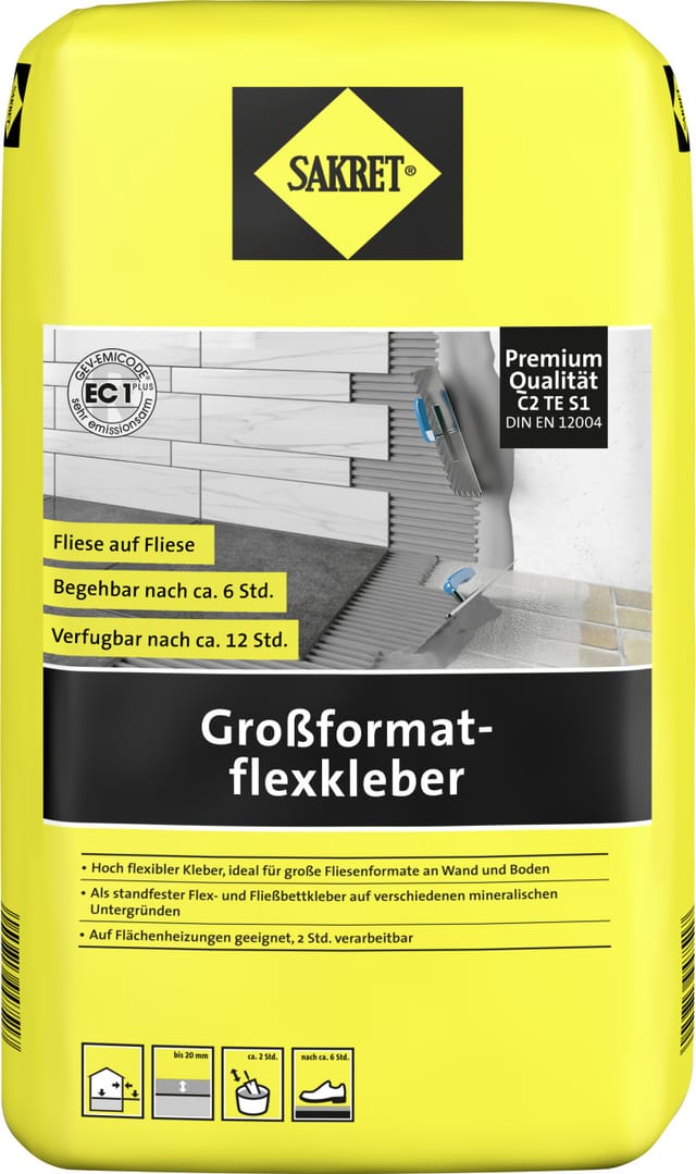 Großformatflexkleber