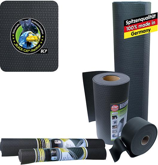 Antirutsch-Matte Rollenware 0,20x8m BLACK CAT Panther