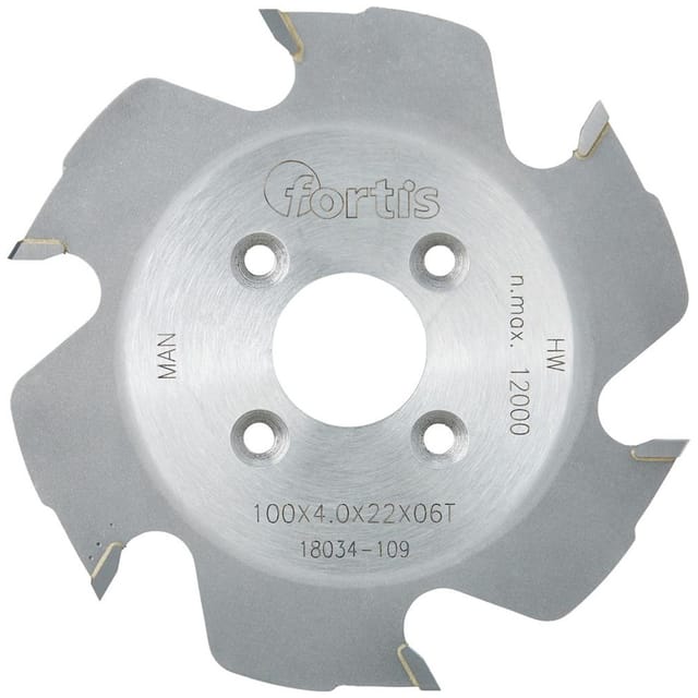 HW-Lamellen-Nutfräser 100x4,0x22 Z6W FORTIS