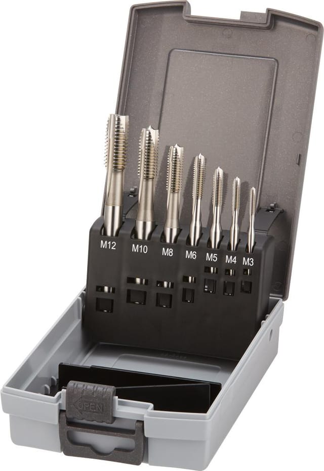 Maschinengewindebohrer- Set HSSE DIN371/376 Form B M3-M12 FORTIS