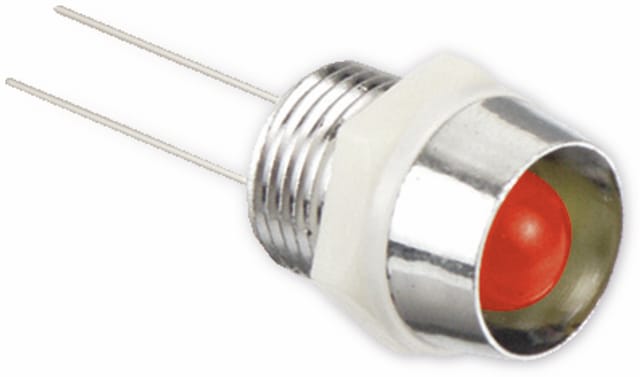 LED-Signalleuchte, 5mm, Kontrollleuchte, 2,1 V-, rot