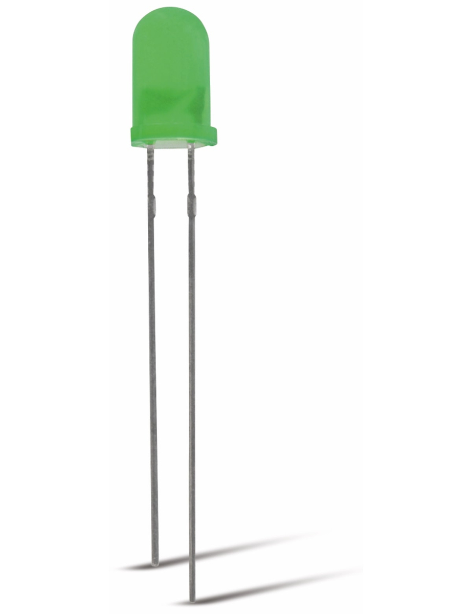 OPTOSUPPLY LED 5 mm grün diffus 70mcd 12V