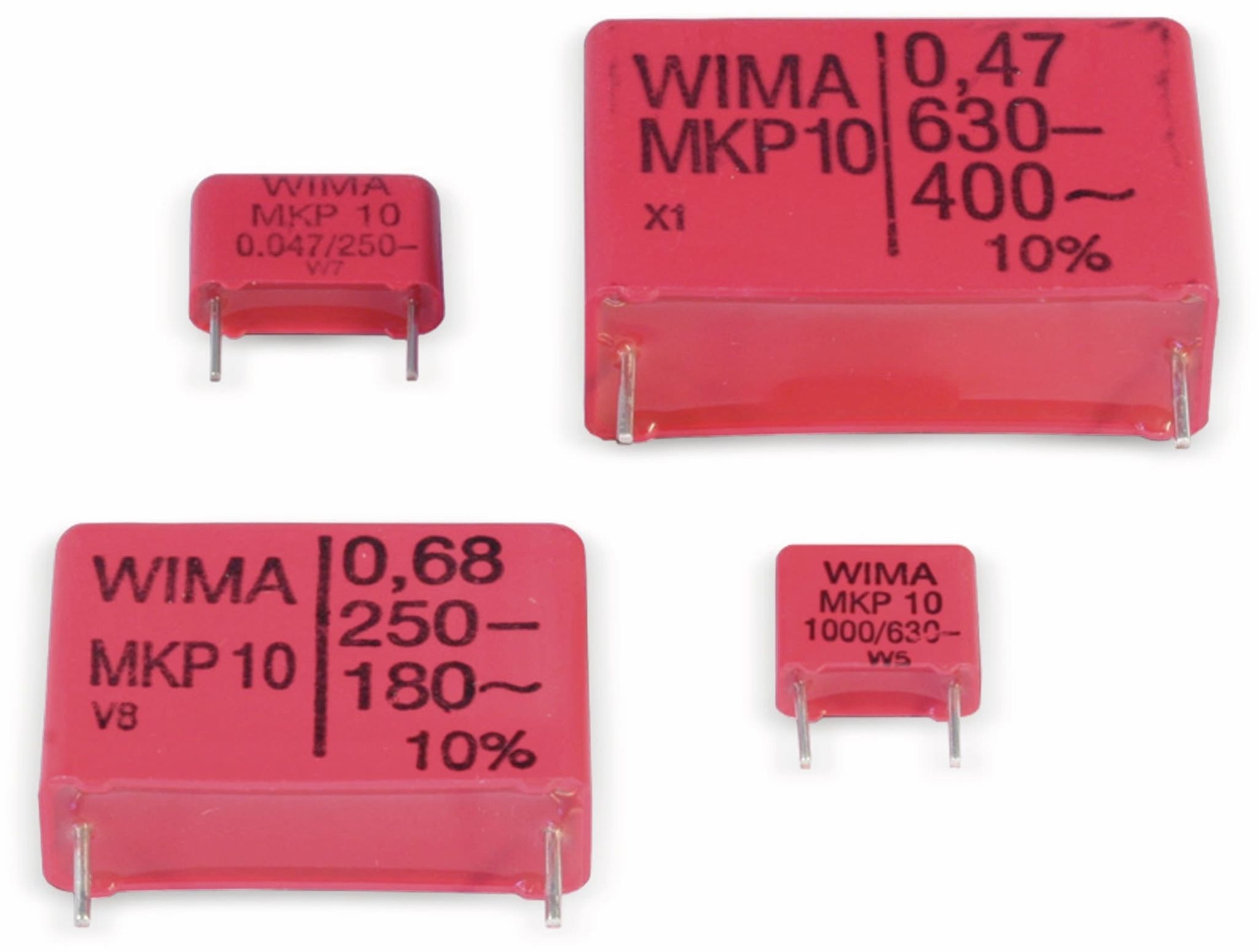 WIMA Folienkondensator, 4700 pF, 630 V-, radial, RM 7,5, MKP1J014702C00KSSD