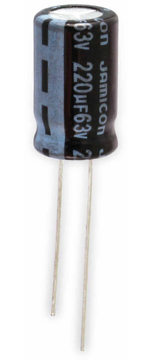 JAMICON Elko 220µF, 63V, radial, RM 5