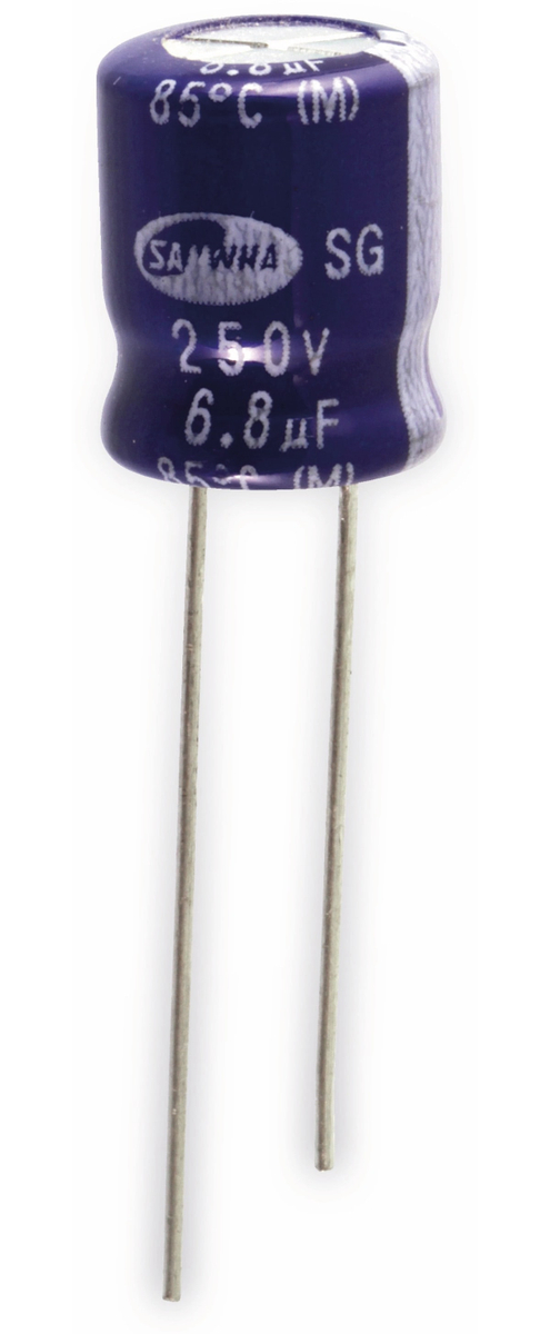 Elko 6,8µF, 250V, radial