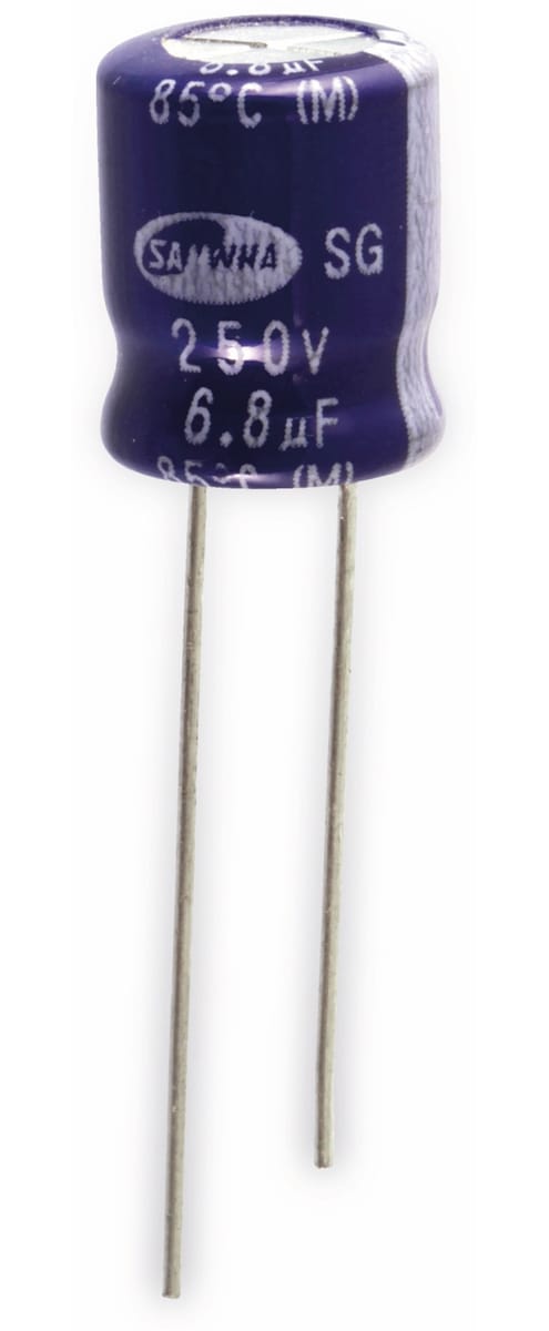 Elko 6,8µF, 250V, radial