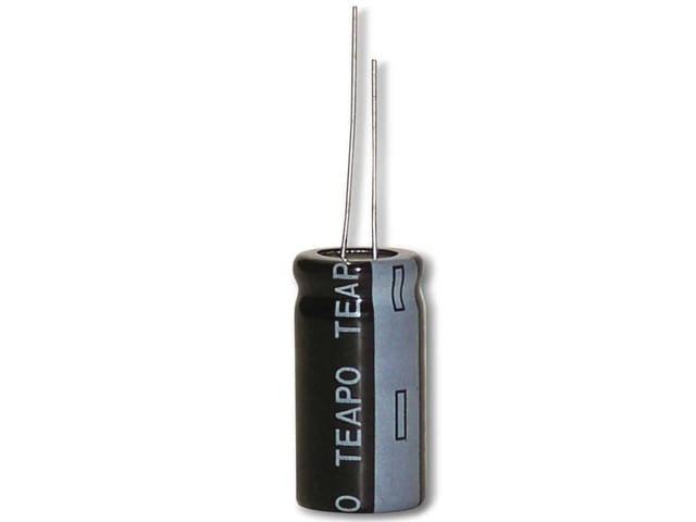 Teapo - Alu-elko 1.000µf, 25v, Radial, Rm 5, Ksy108m025s1a5h20k