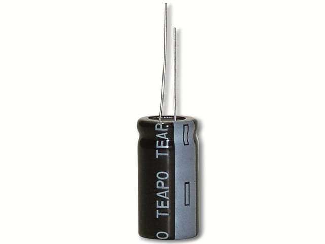 TEAPO Alu-Elko 2.200µF, 16V, radial, RM 5, KSH228M016S1A5L20K