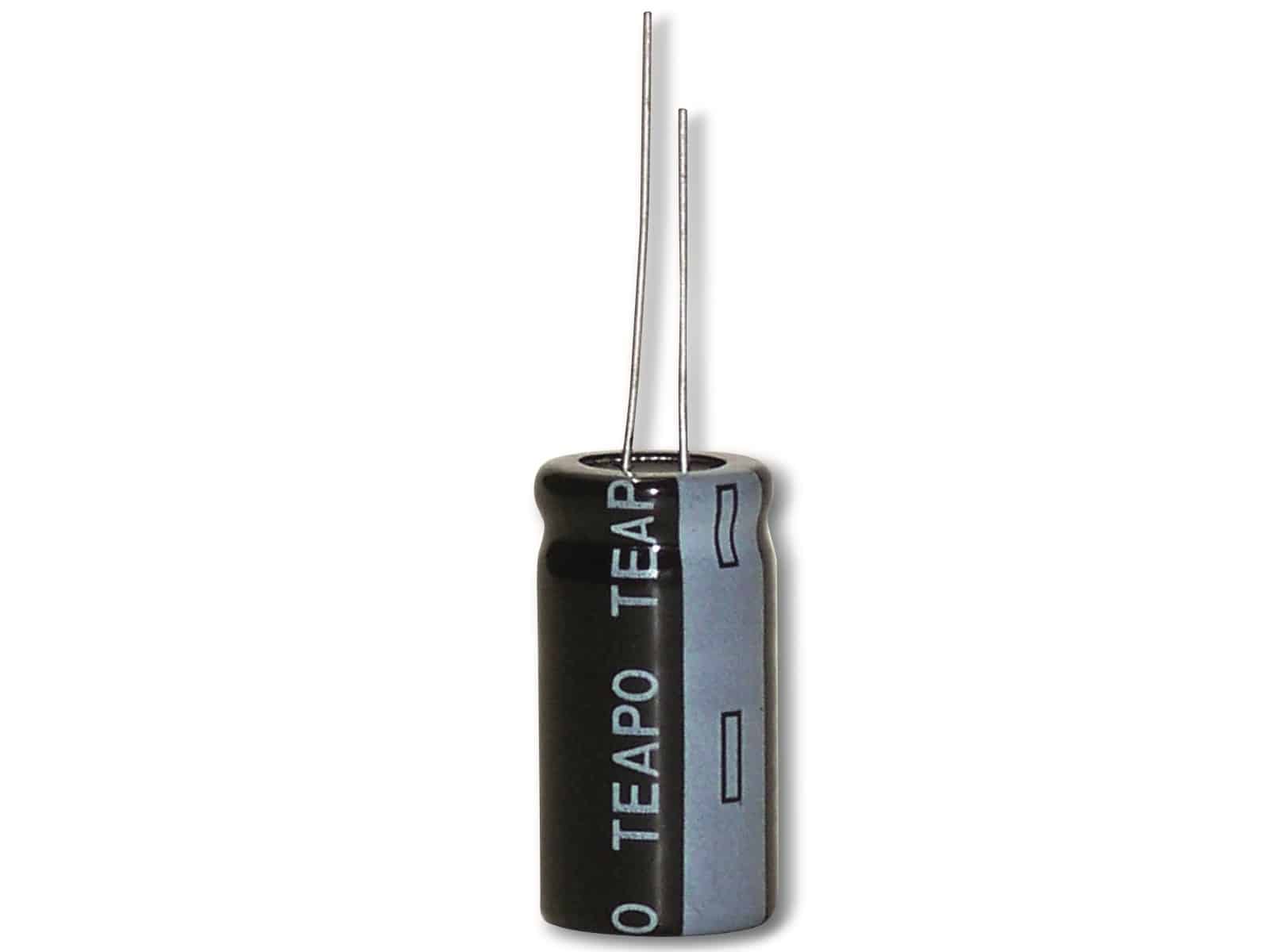 Teapo - Alu-elko 470µf, 35v, Radial, Rm 5mm, Ksh477m035s1a5l20k