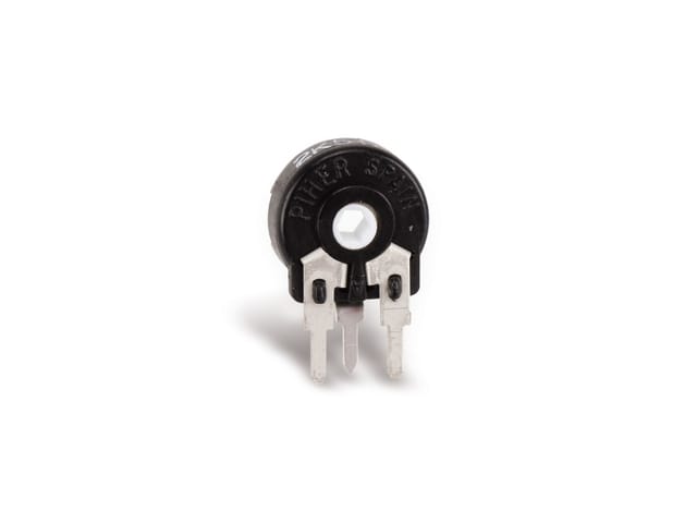 PIHER Potentiometer PT-10, 500 Ω, stehend