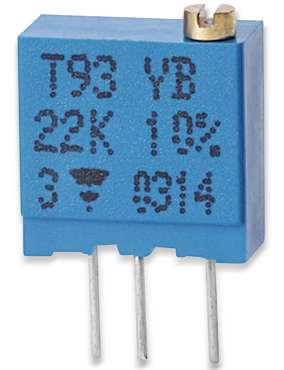 VISHAY Cermet-Trimmer T93YB, stehend, 0,5 W, 10 kΩ