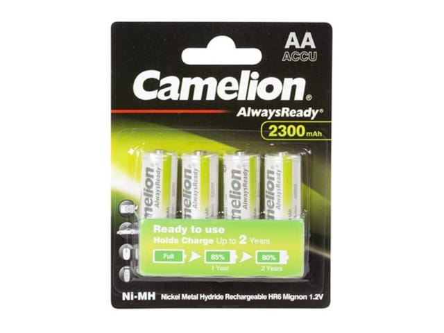 CAMELION NiMH-Mignon-Akku AlwaysReady, 2300 mAh, 4 Stück
