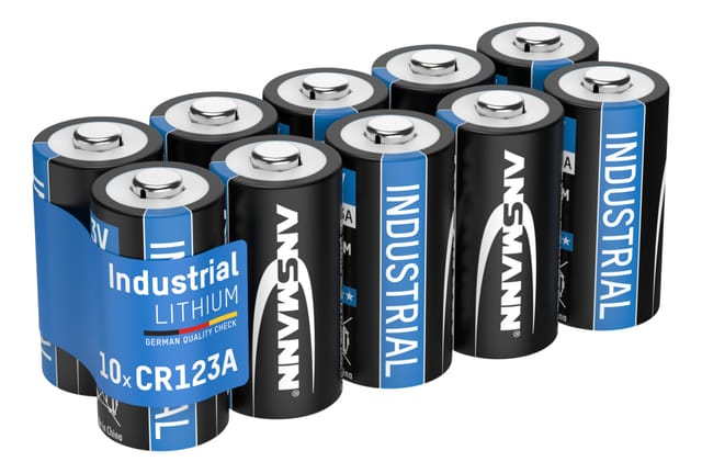 ANSMANN Lithium-Batterie CR123A, 10 Stück