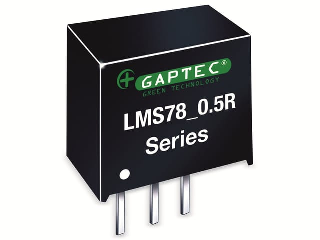 GAPTEC DC-DC-Wandler, Electronic, SIP3, 6,5-36Vin, 5Vout, 500mA, 11,6x7,55x10,16mm