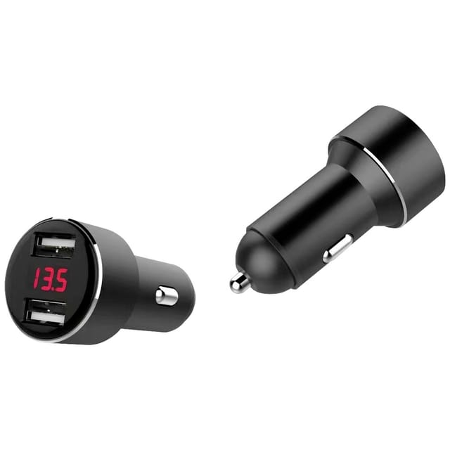 IWH Dual KFZ USB-Lader, 12/24V, 3,4A, mit Spannungsanzeige