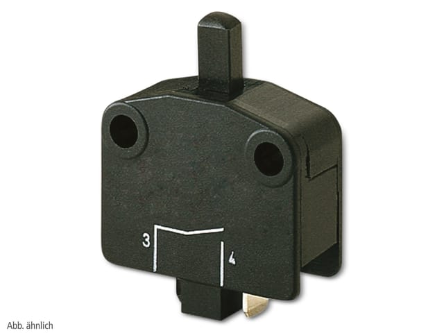 MARQUARDT Schnappschalter, 01115.2101, tastend, 1 x Ein/(Aus), 250 V/AC, 16 A, Flachstecker 6,3 mm
