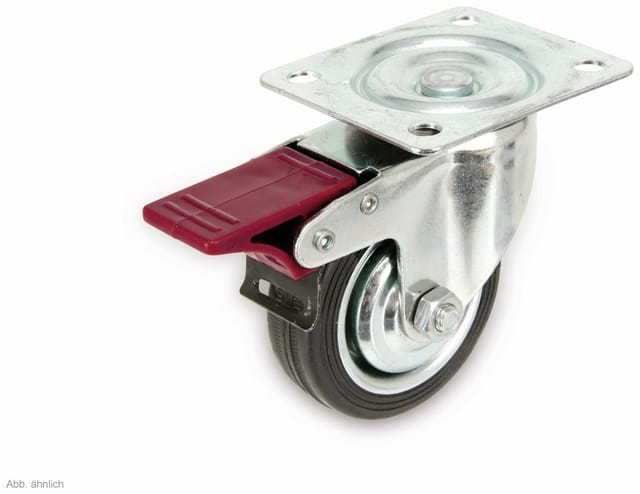 WHEELTECH Laufrolle, Ø 75 mm, Kugelkranz, Feststeller