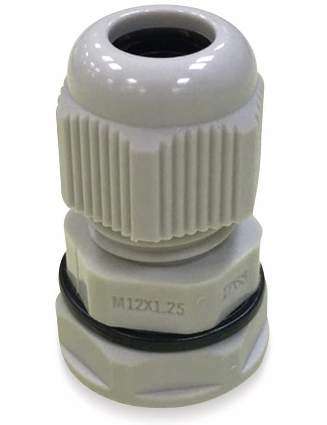 KSS Kabelverschraubung, M12, Lichtgrau, 3 bis 6,5